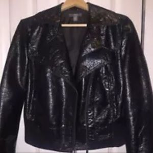 Apt 9 patent jacket super cute Sz M